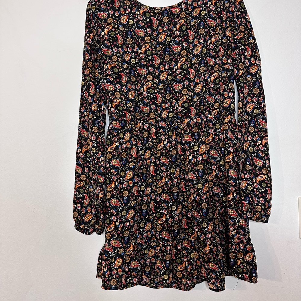 One Clothing Black Floral Mini Dress - Picture 2 of 3